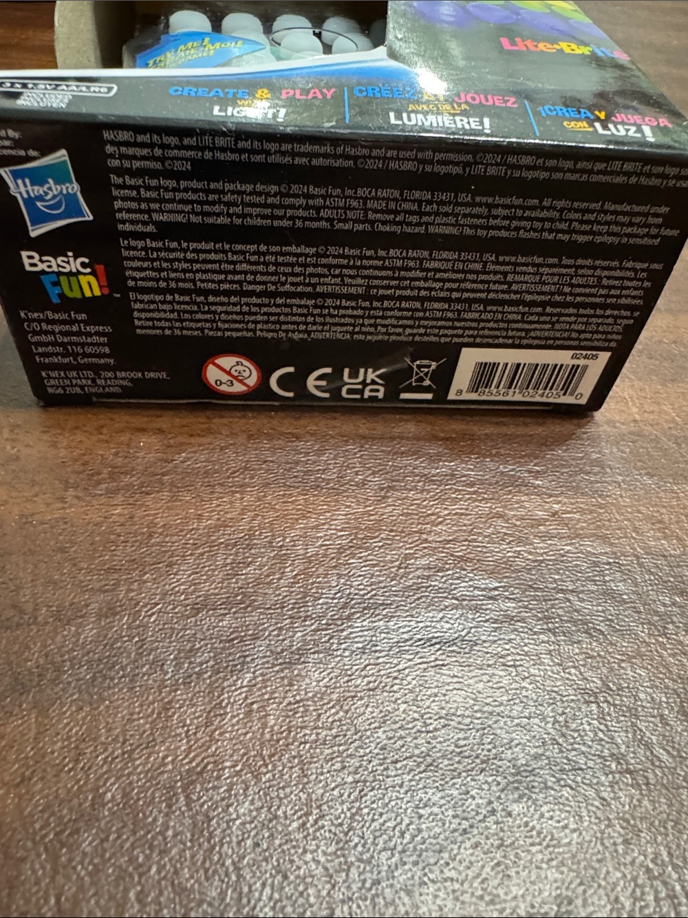 Hasbro Lite-Brite Touch Mini - Black with White Pegs - Picture 2 of 4